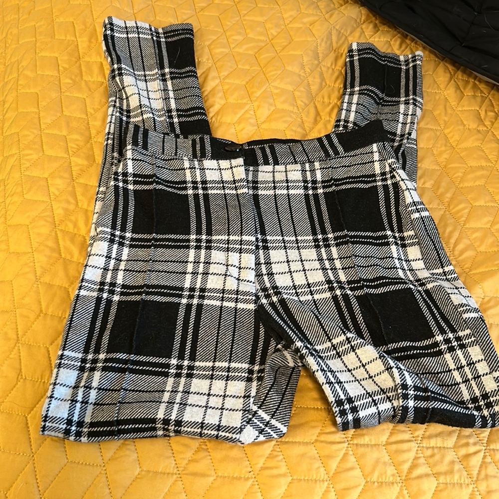 Size 4 Free People Plaid Vintage Trousers, never worn